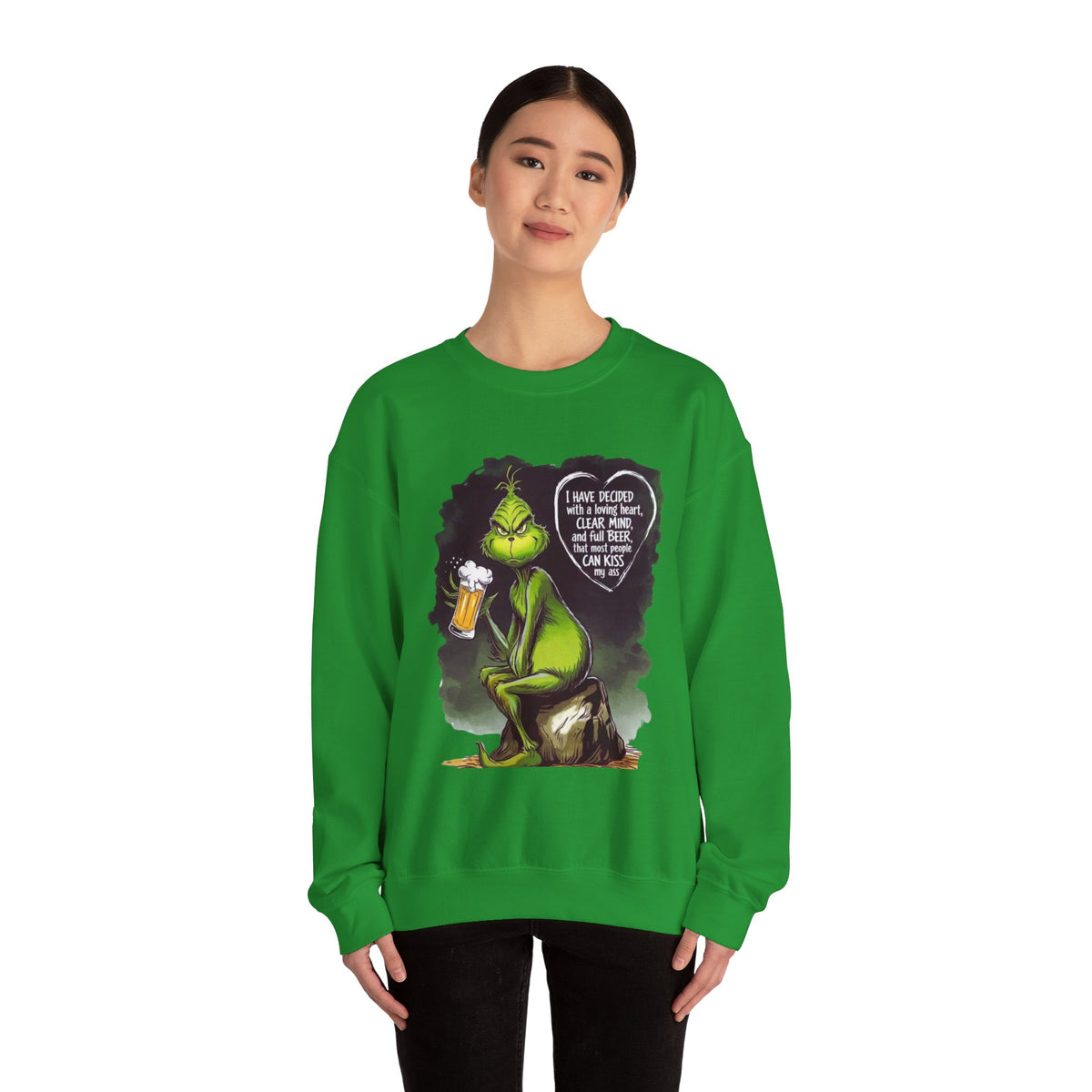 I Have Decided Grinch Unisex Heavy Blend™ Crewneck Sweatshirt
