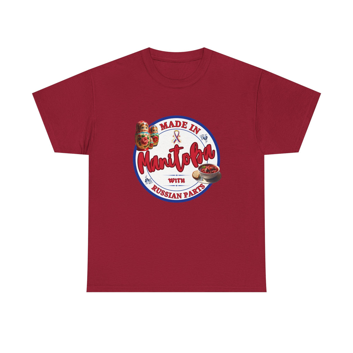 Made In Manitoba With Russian Parts Unisex Heavy Cotton Tee