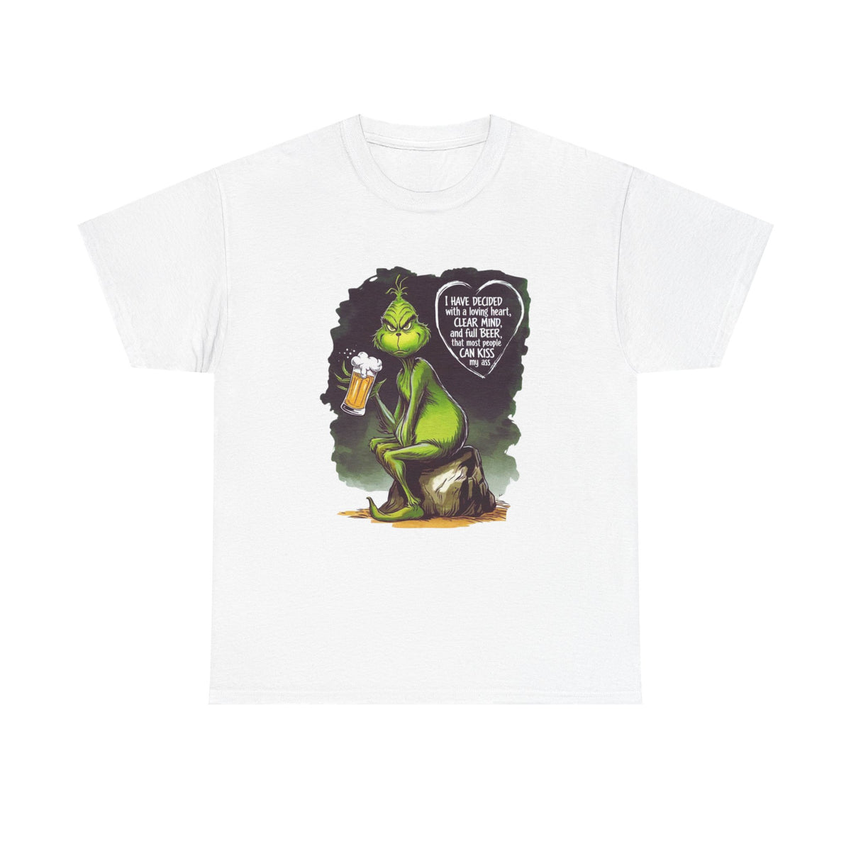 I Have Decided Grinch Unisex Heavy Cotton Tee