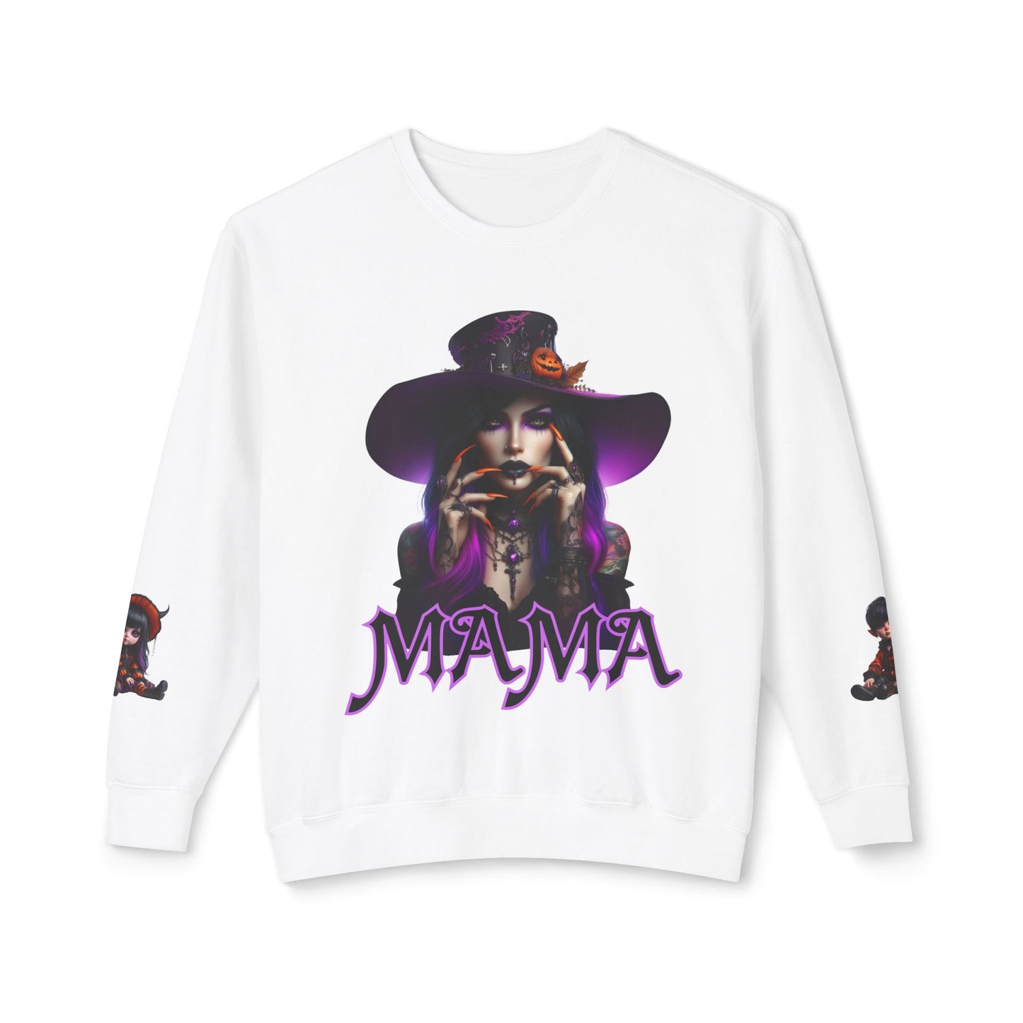 Mama Witch Unisex Lightweight Crewneck Sweatshirt