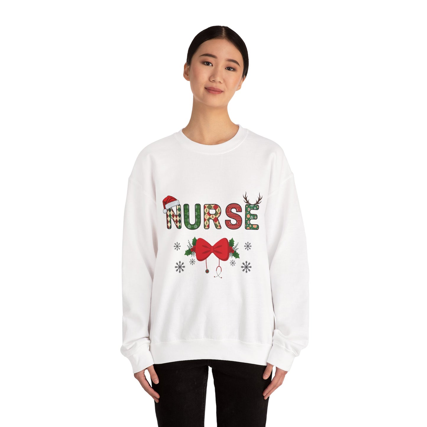 Nurse Christmas Unisex Heavy Blend™ Crewneck Sweatshirt