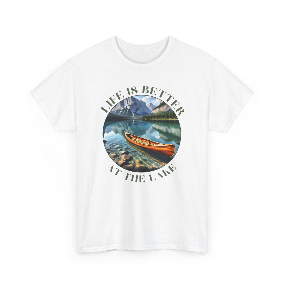 Life Is Better At The Lake Unisex Heavy Cotton Tee