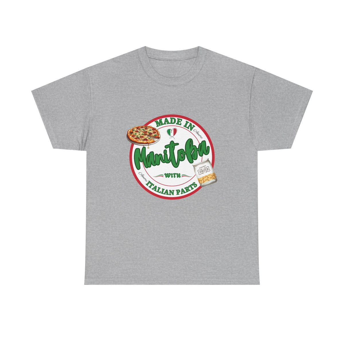 Made In Manitoba With Italian Parts Unisex Heavy Cotton Tee