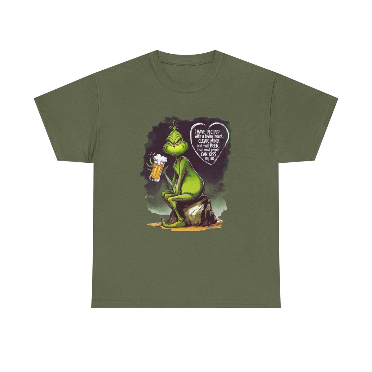 I Have Decided Grinch Unisex Heavy Cotton Tee