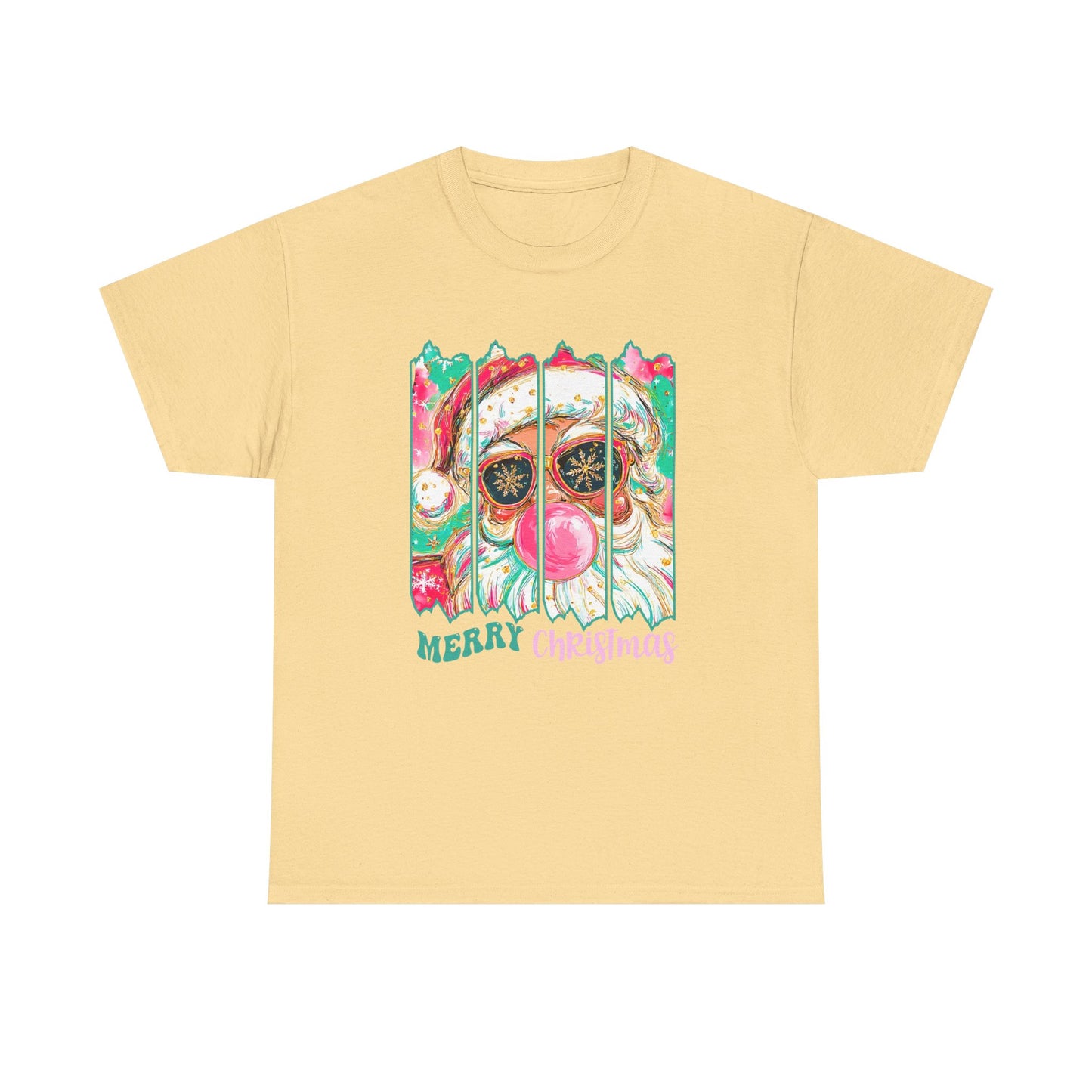 Santa Merry Christmas Unisex Heavy Cotton Tee