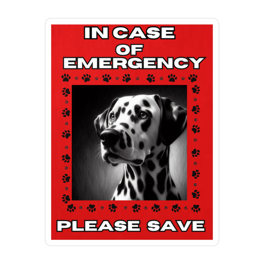 Pet Safety Rescue Vinyl Decal