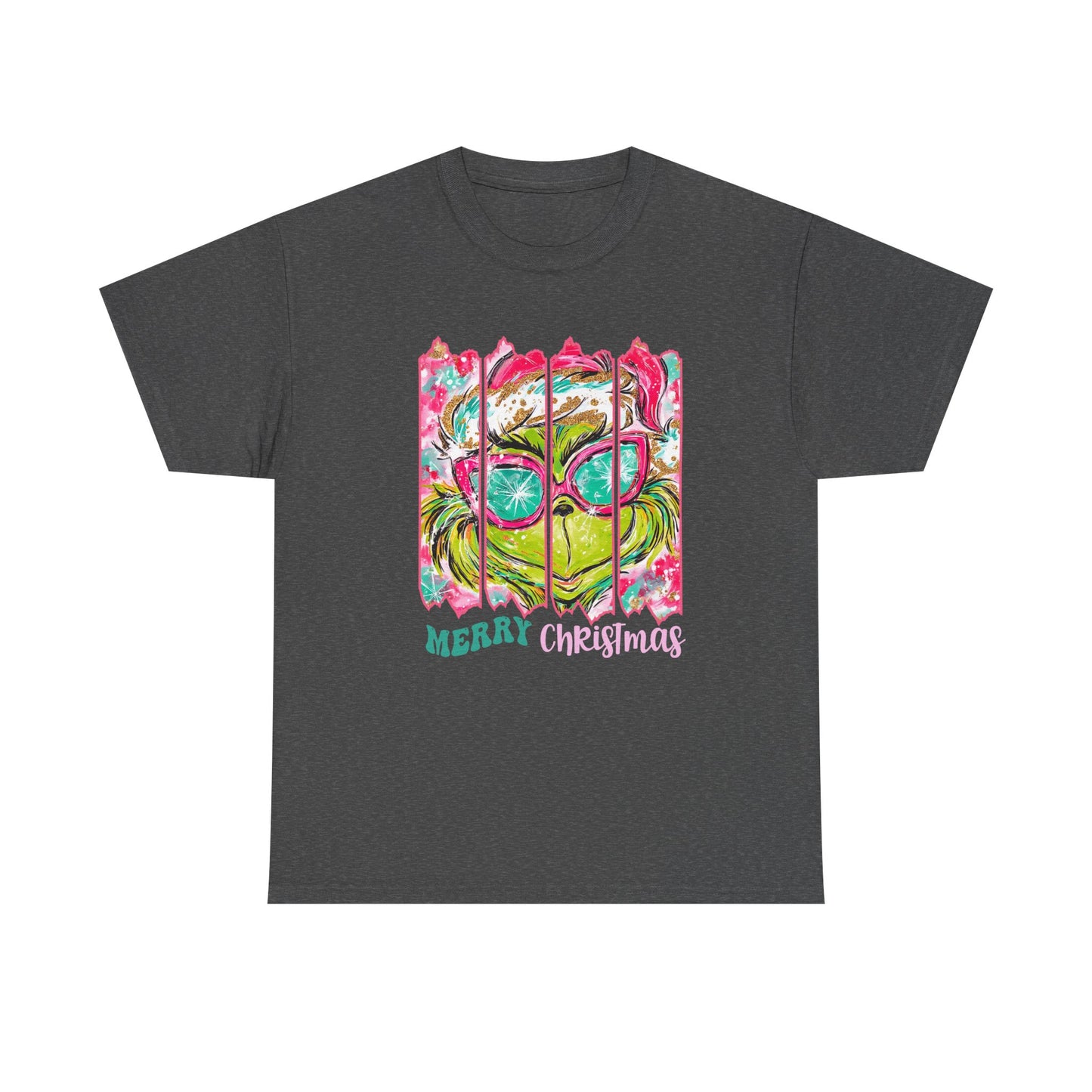 Merry Christmas Grinch Unisex Heavy Cotton Tee