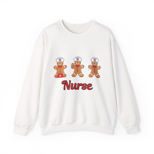 Nurse Gingerbread Unisex Heavy Blend™ Crewneck Sweatshirt