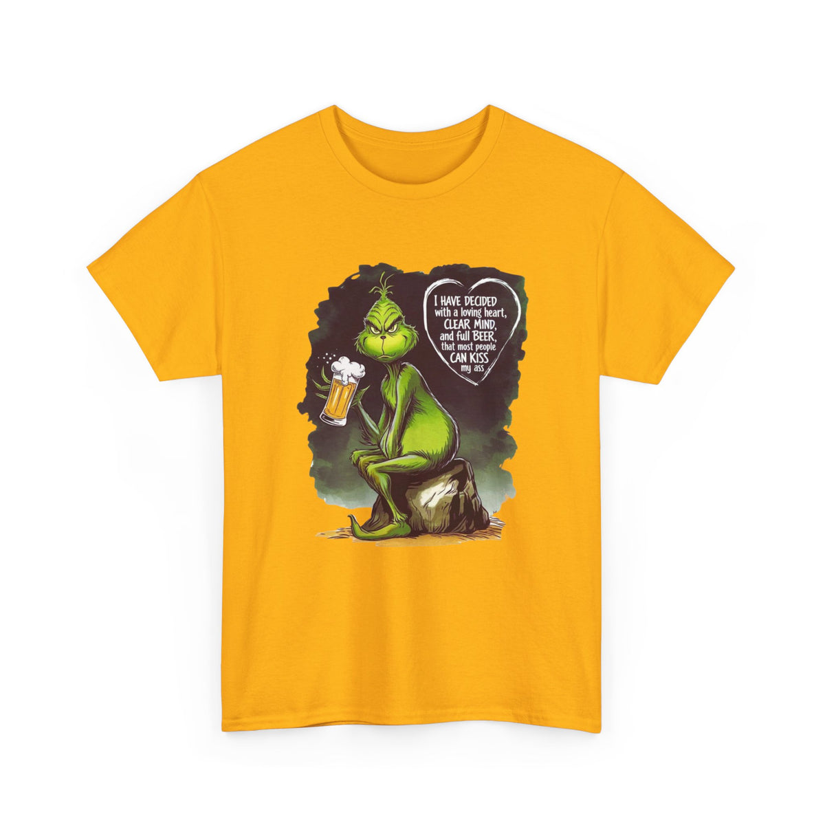 I Have Decided Grinch Unisex Heavy Cotton Tee
