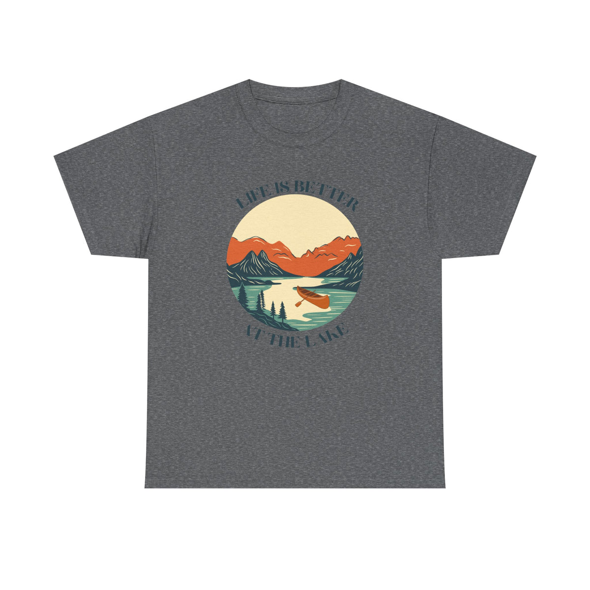 Life Is Better At The Lake Unisex Heavy Cotton Tee