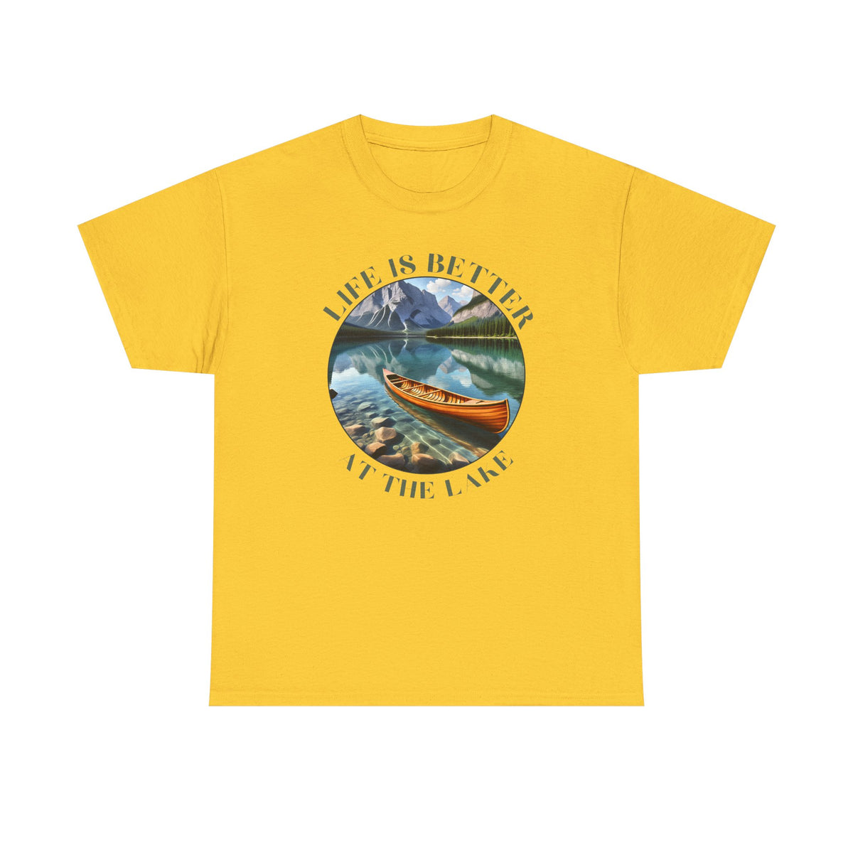 Life Is Better At The Lake Unisex Heavy Cotton Tee