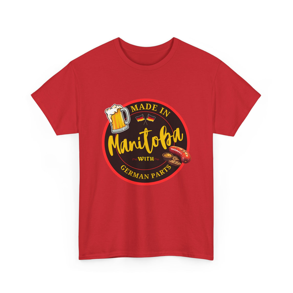 Made In Manitoba With German Parts Unisex Heavy Cotton Tee