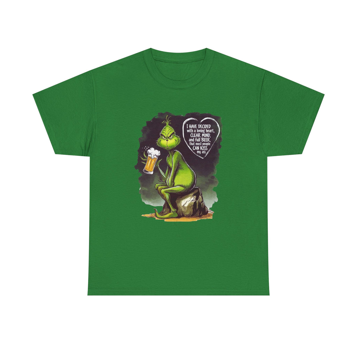 I Have Decided Grinch Unisex Heavy Cotton Tee