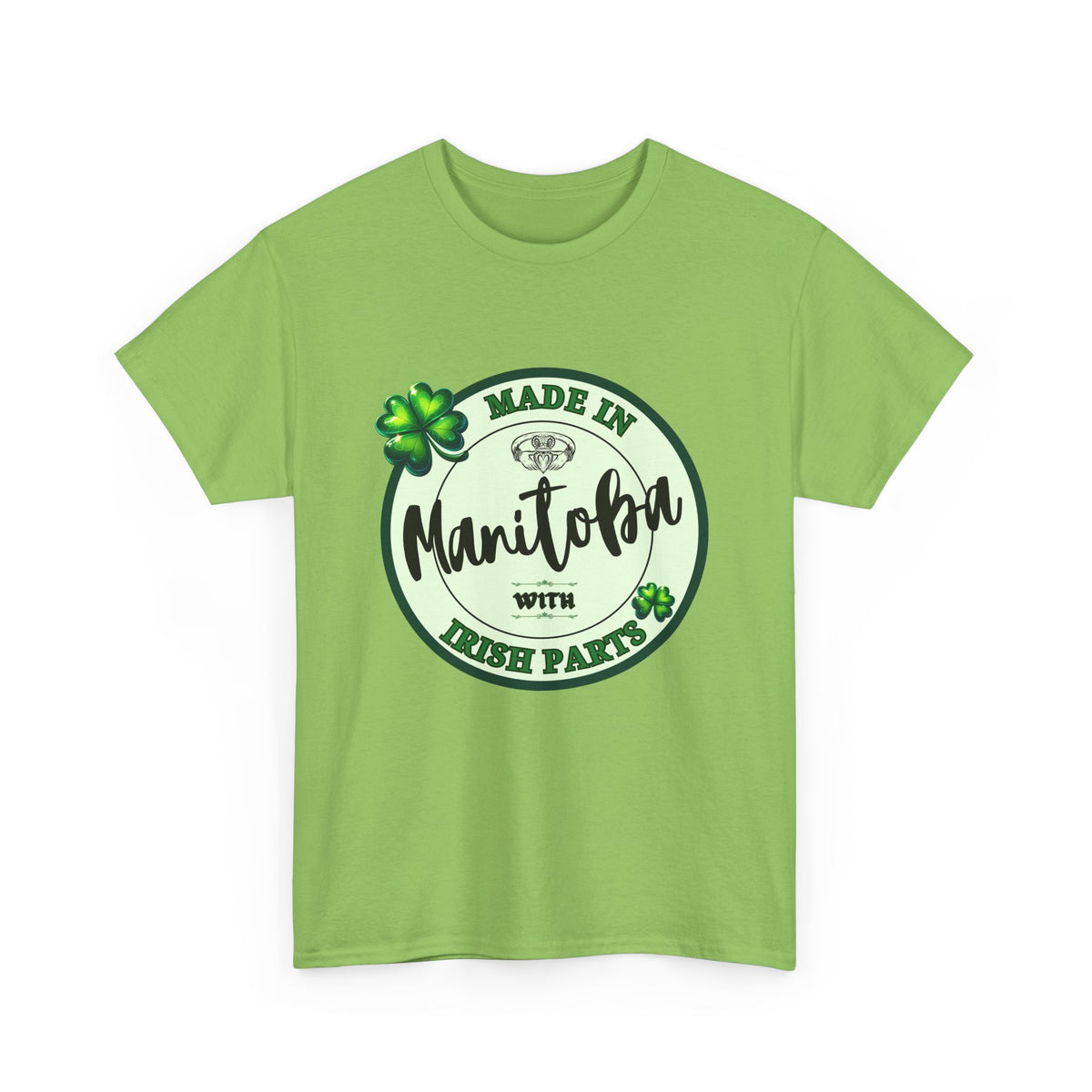 Made In Manitoba With Irish Parts Unisex Heavy Cotton Tee