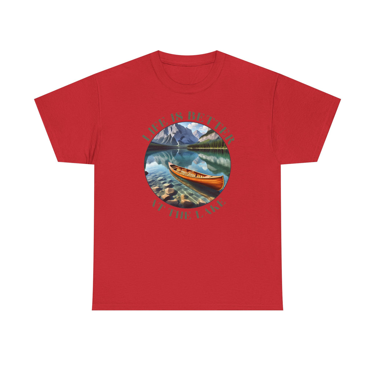 Life Is Better At The Lake Unisex Heavy Cotton Tee
