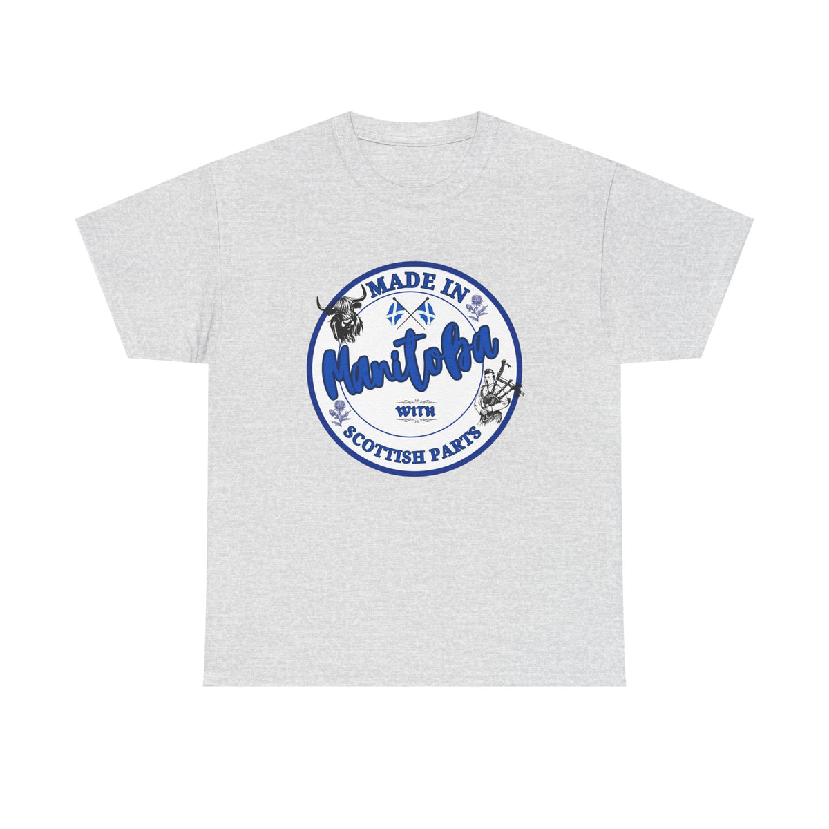 Made In Manitoba With Scottish Parts Unisex Heavy Cotton Tee