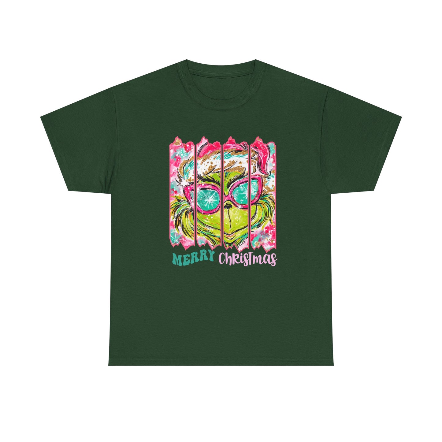 Merry Christmas Grinch Unisex Heavy Cotton Tee