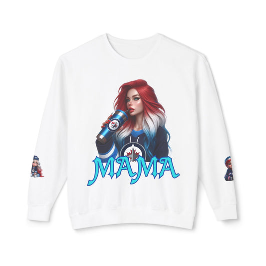 Mama Hockey Unisex Lightweight Crewneck Sweatshirt