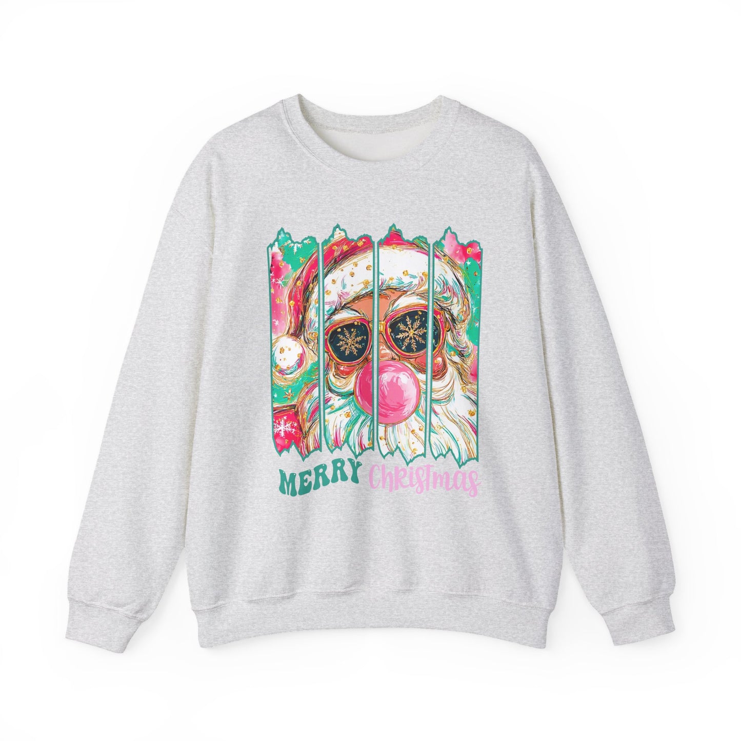 Santa Merry Christmas Unisex Heavy Blend™ Crewneck Sweatshirt