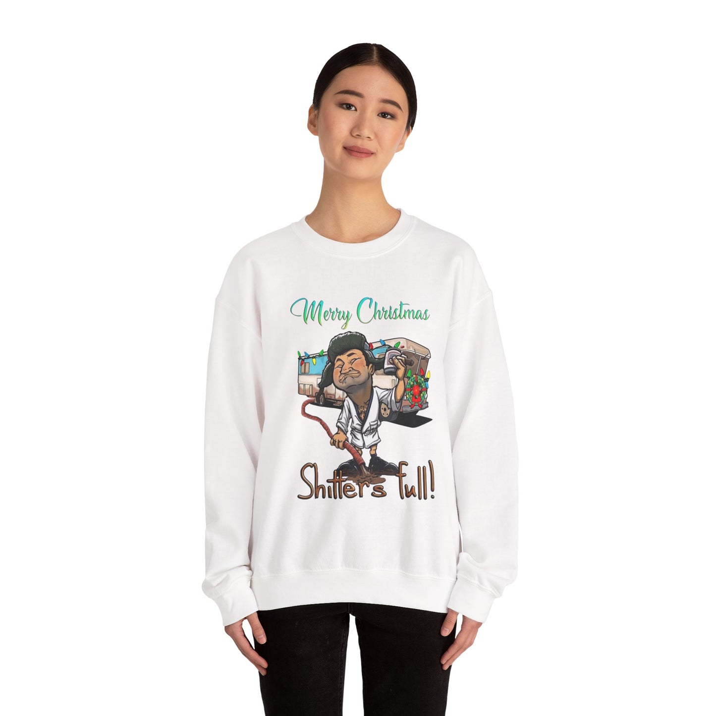 Merry Christmas Shitters Full! Unisex Heavy Blend™ Crewneck Sweatshirt