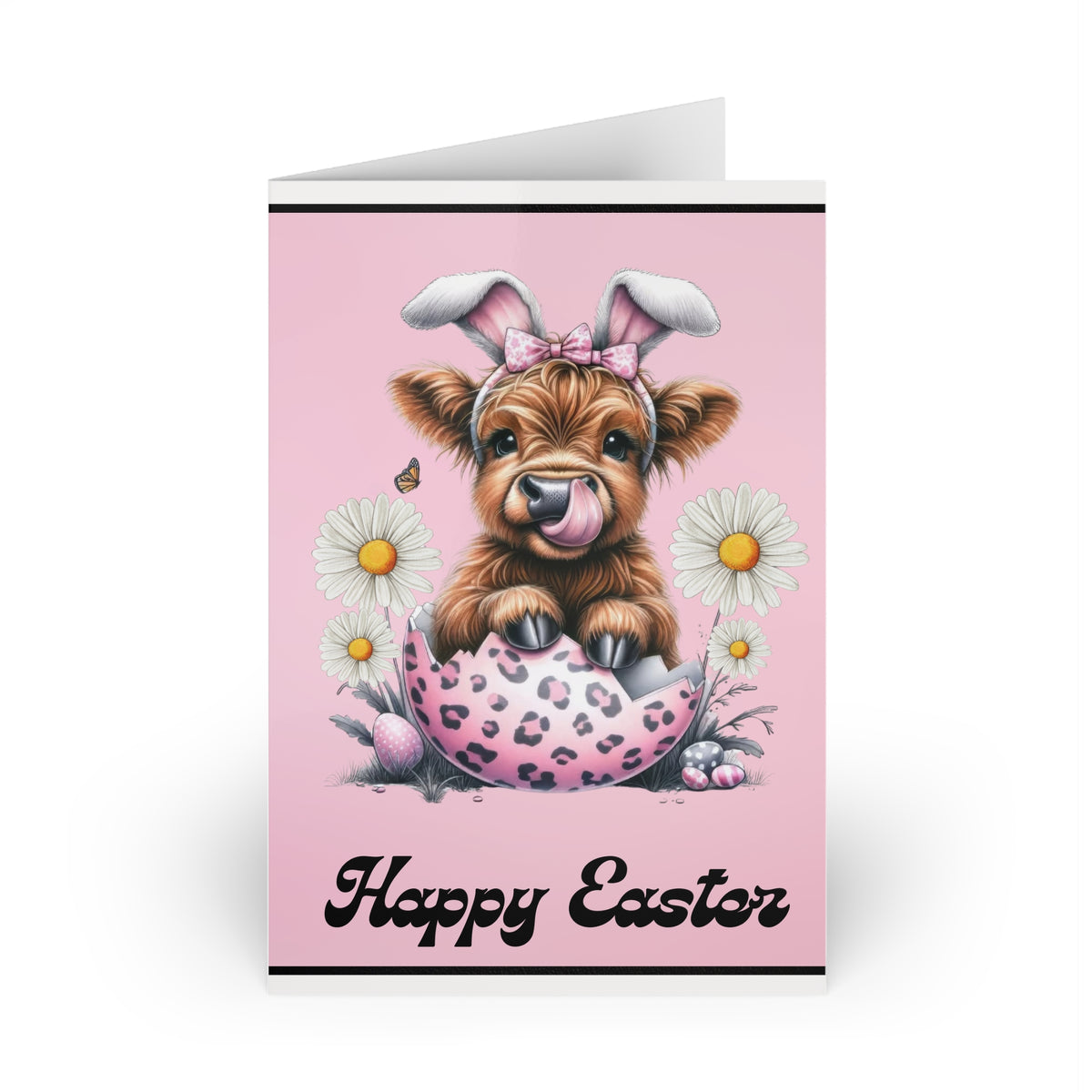 Heifer Happy Easter Greeting Card