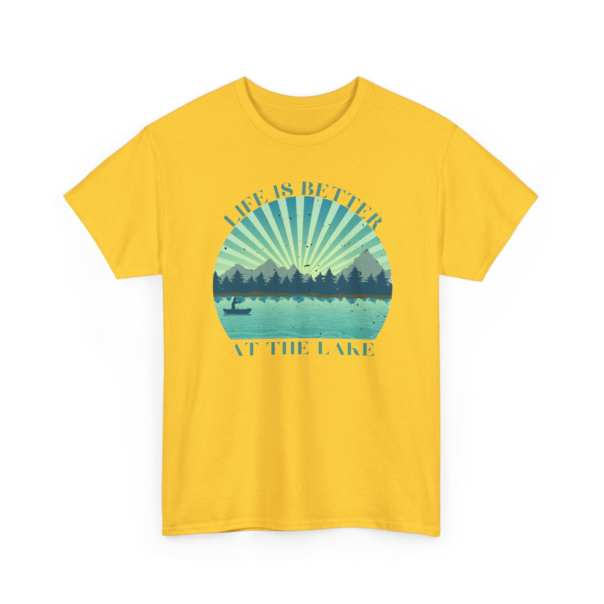Life Is Better At The Lake Unisex Heavy Cotton Tee