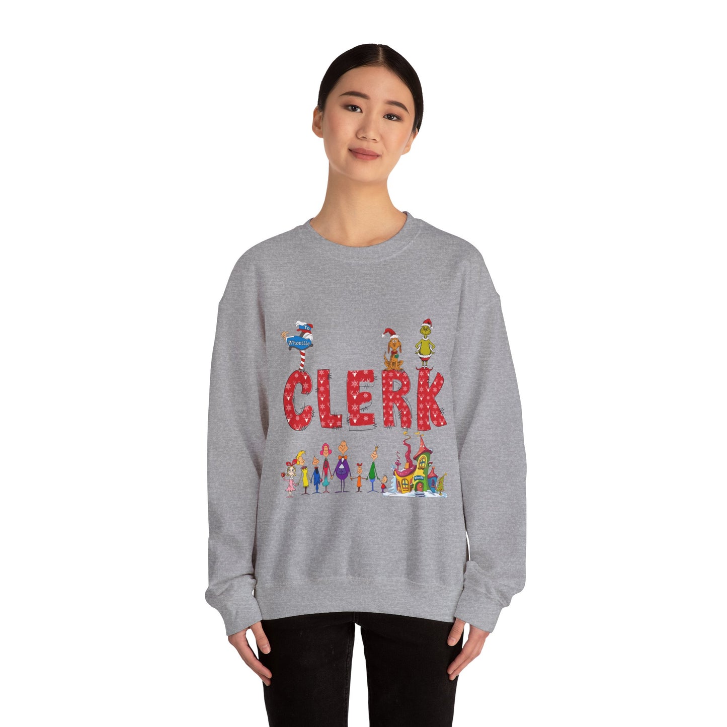 Clerk Grinch Unisex Heavy Blend™ Crewneck Sweatshirt