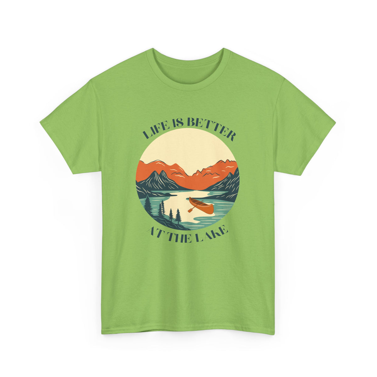 Life Is Better At The Lake Unisex Heavy Cotton Tee