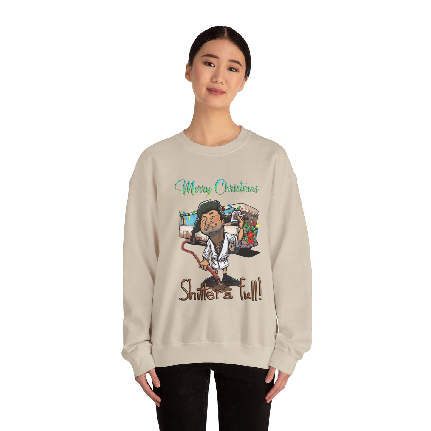 Merry Christmas Shitters Full! Unisex Heavy Blend™ Crewneck Sweatshirt