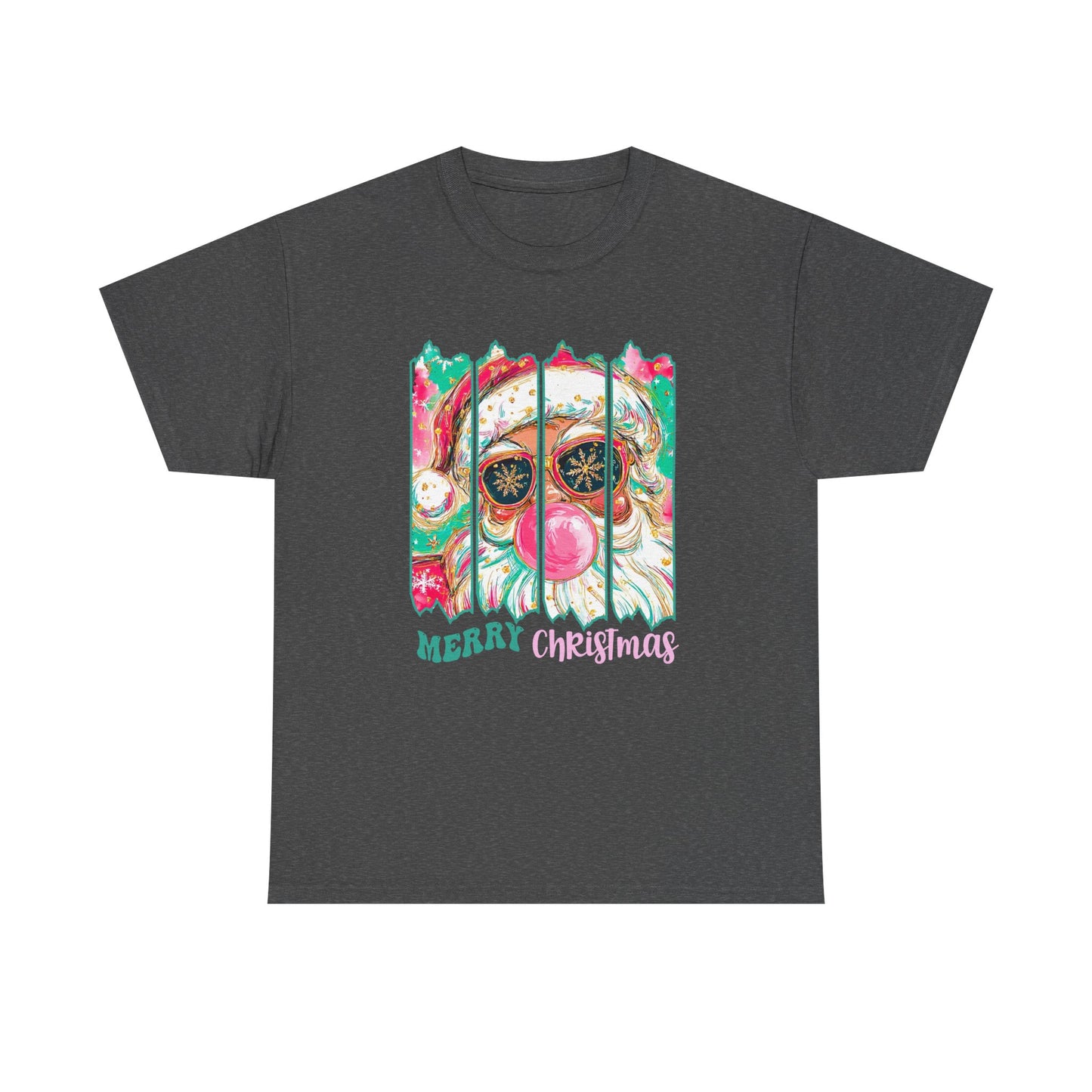 Santa Merry Christmas Unisex Heavy Cotton Tee