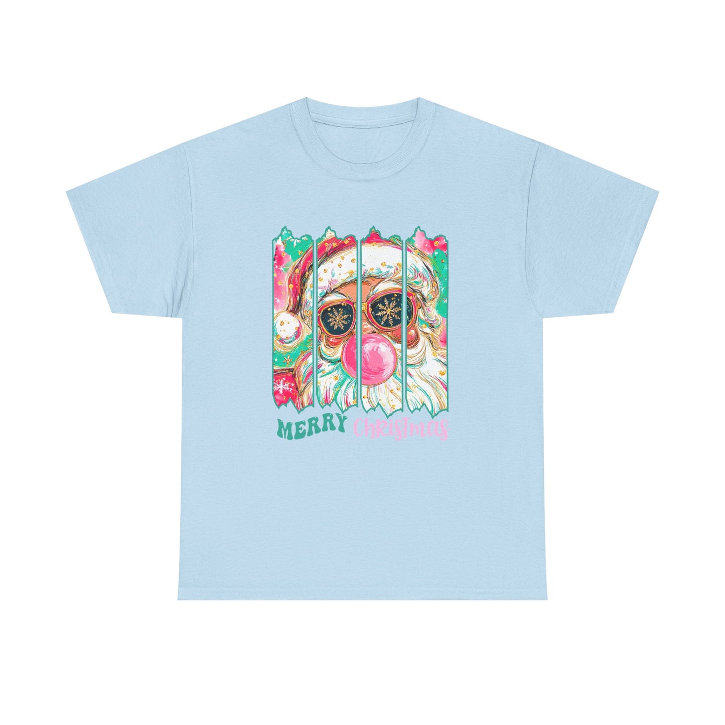 Santa Merry Christmas Unisex Heavy Cotton Tee