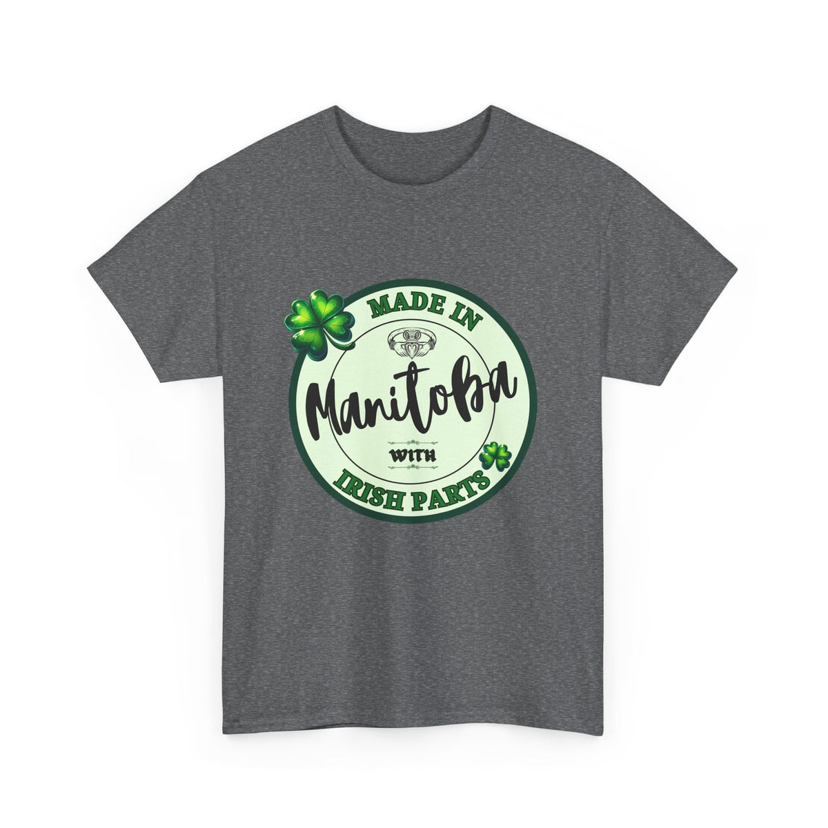 Made In Manitoba With Irish Parts Unisex Heavy Cotton Tee