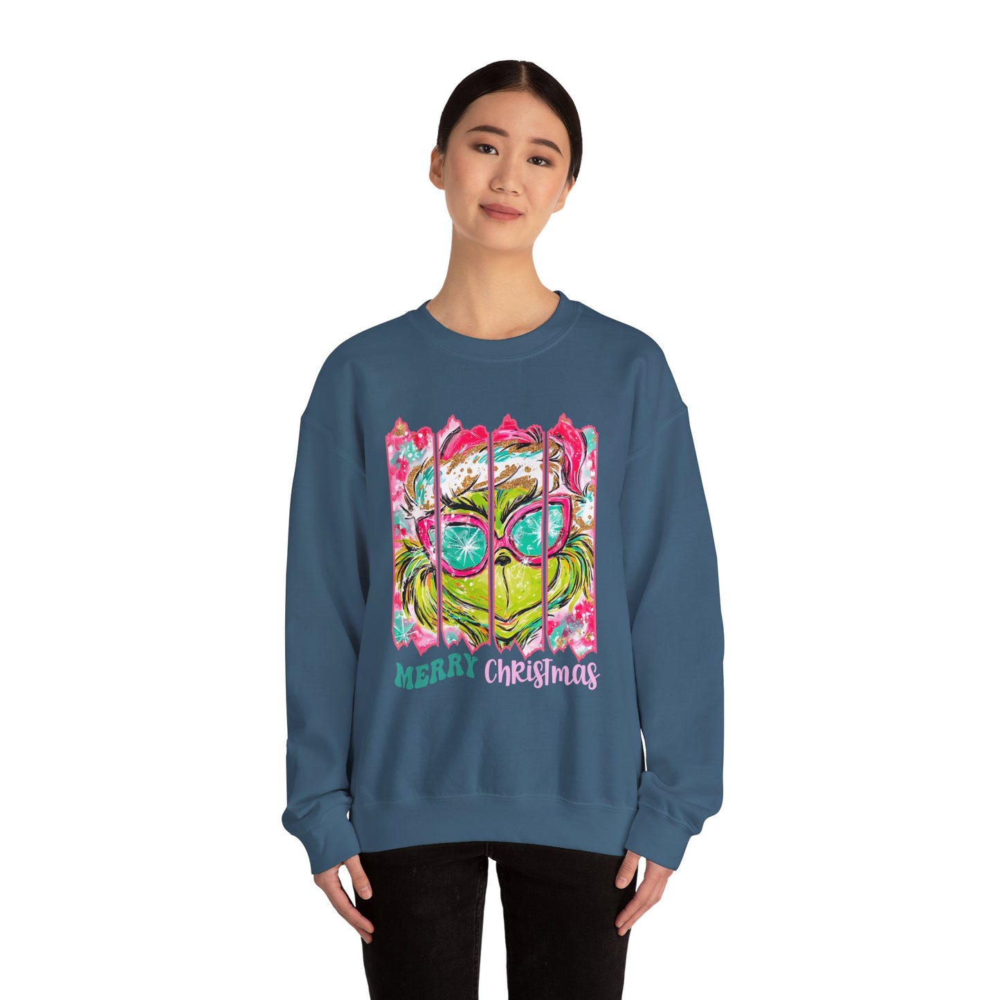 Merry Christmas Grinch Unisex Heavy Blend™ Crewneck Sweatshirt