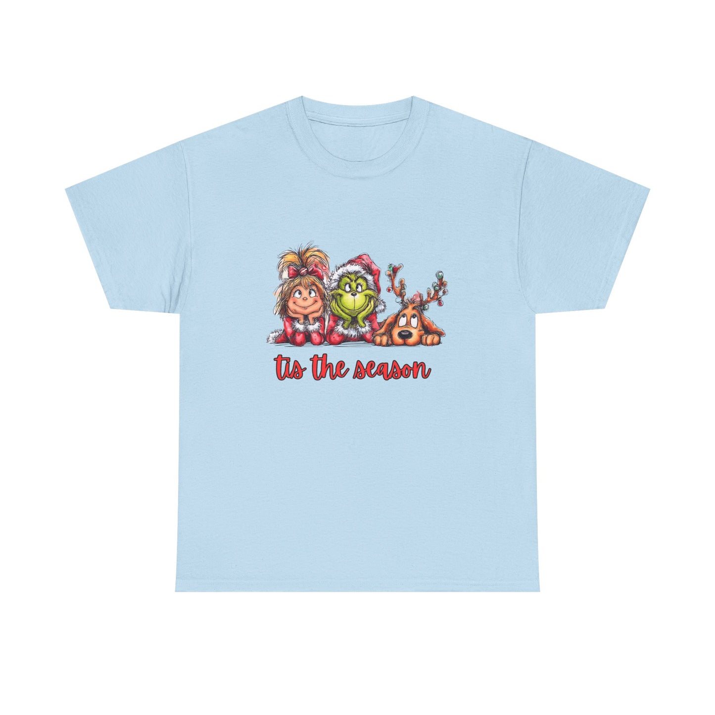 Tis The Season Grinch Unisex Heavy Cotton Tee