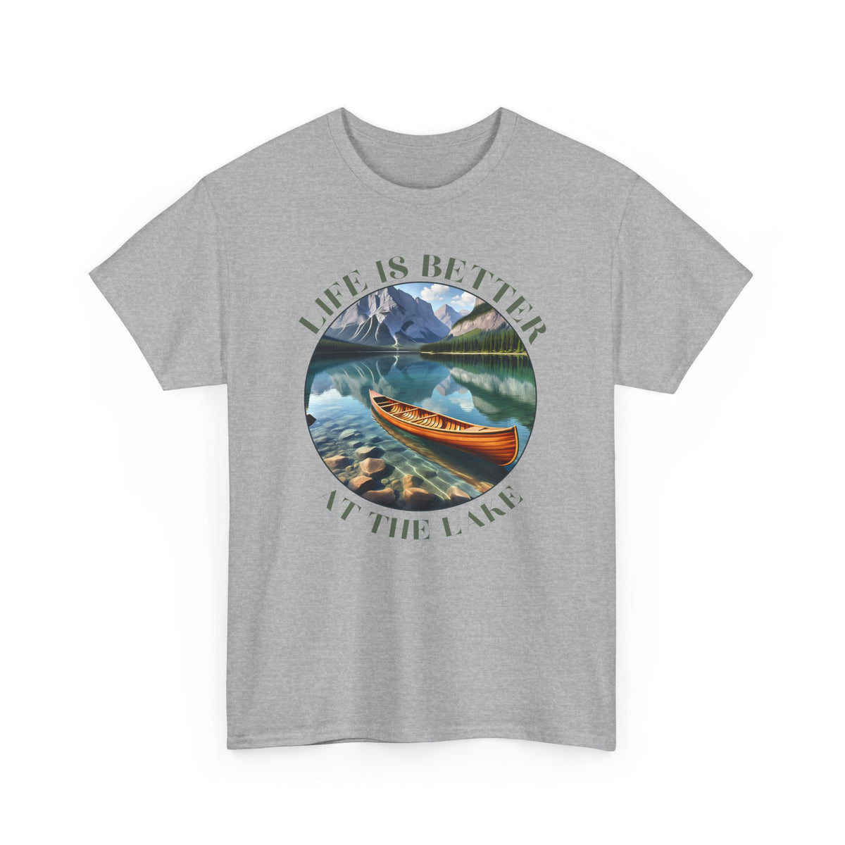 Life Is Better At The Lake Unisex Heavy Cotton Tee