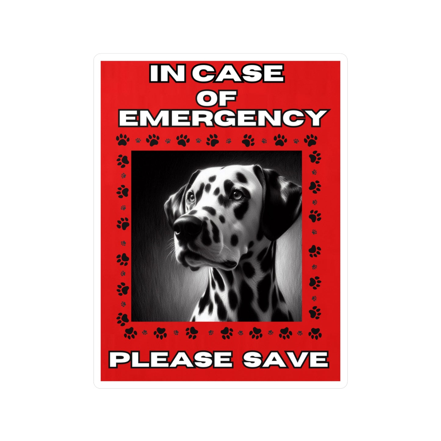 Pet Safety Rescue Vinyl Decal