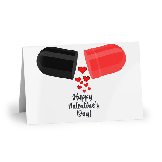 Pill Breaker Happy Valentine's Blank Greeting Card