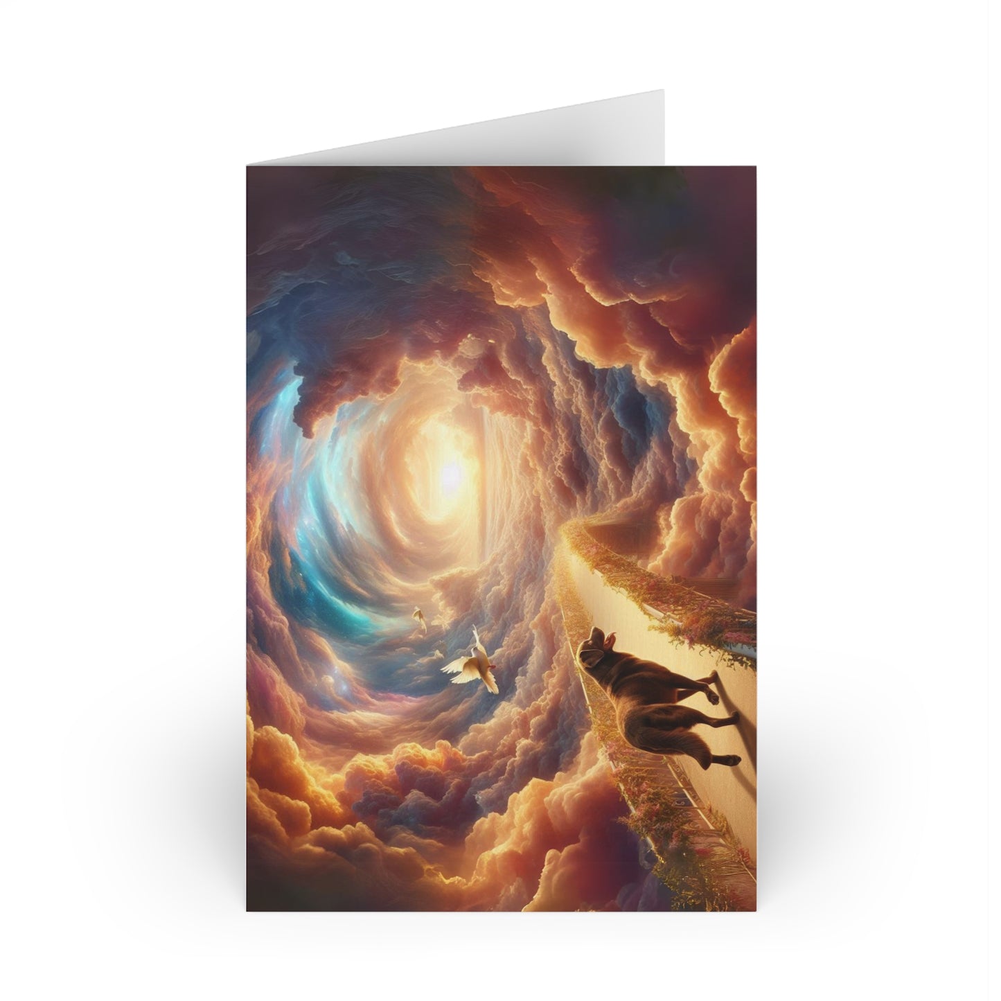 Dog Sympathy Greeting Cards (1 or 10-pcs)