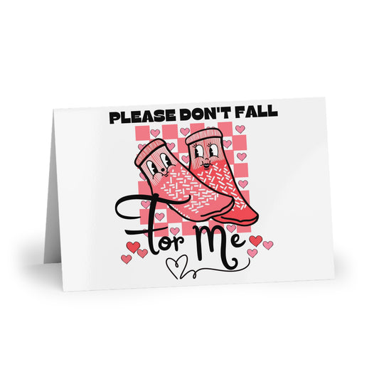 Please Don't Fall For Me Blank Greeting Card