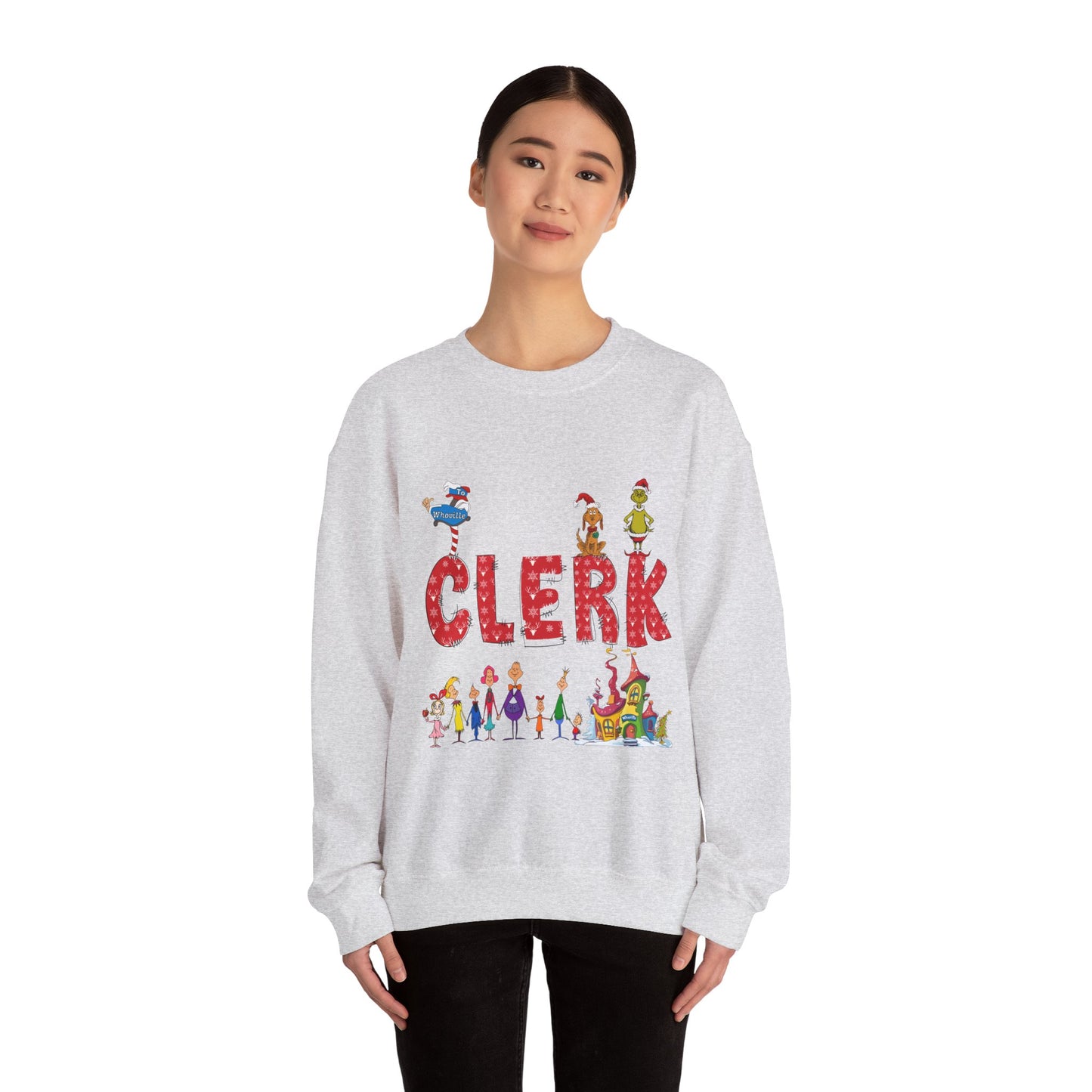 Clerk Grinch Unisex Heavy Blend™ Crewneck Sweatshirt