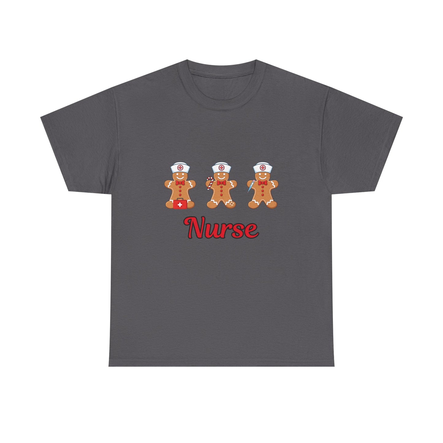 Nurse Gingerbread Unisex Heavy Cotton Tee