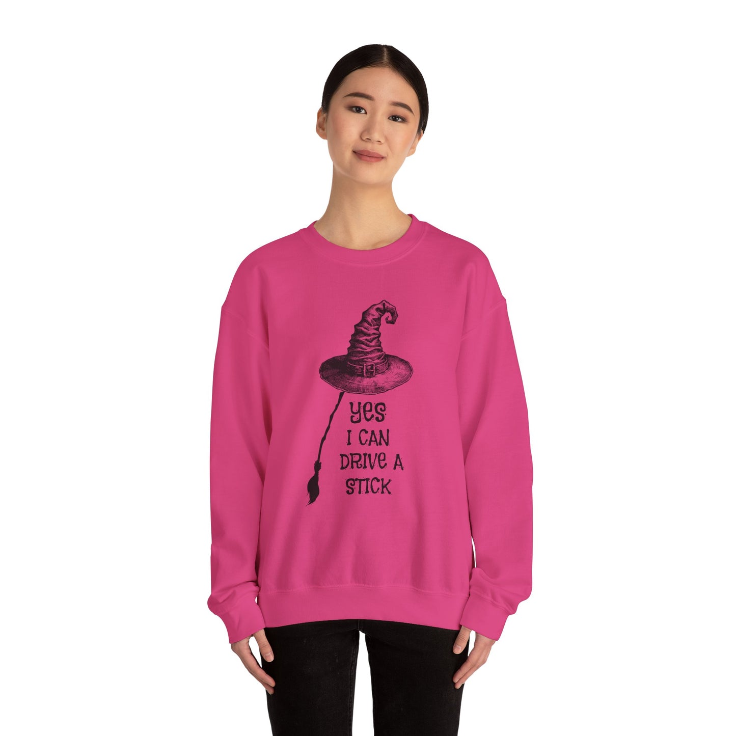 Yes I Can Drive A Stick Unisex Heavy Blend™ Crewneck Sweatshirt