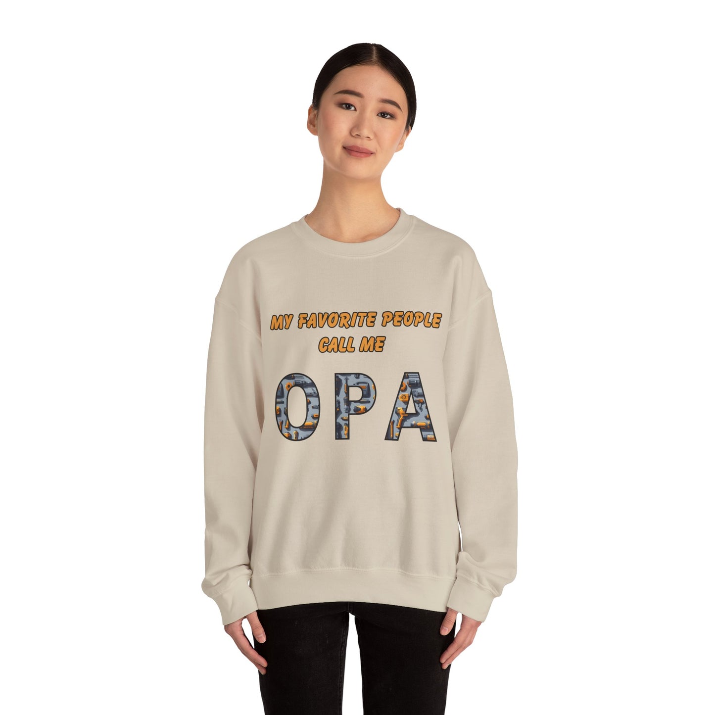 My Favorite People Call Me Opa Unisex Heavy Blend™ Crewneck Sweatshirt