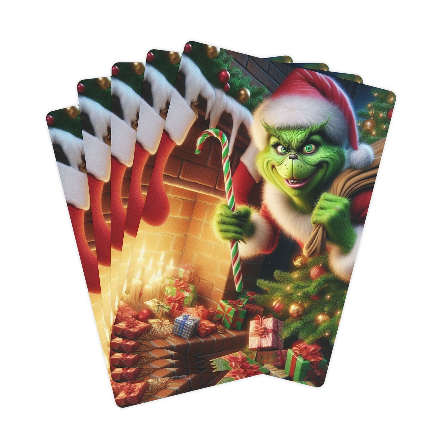 Grinch Poker Cards