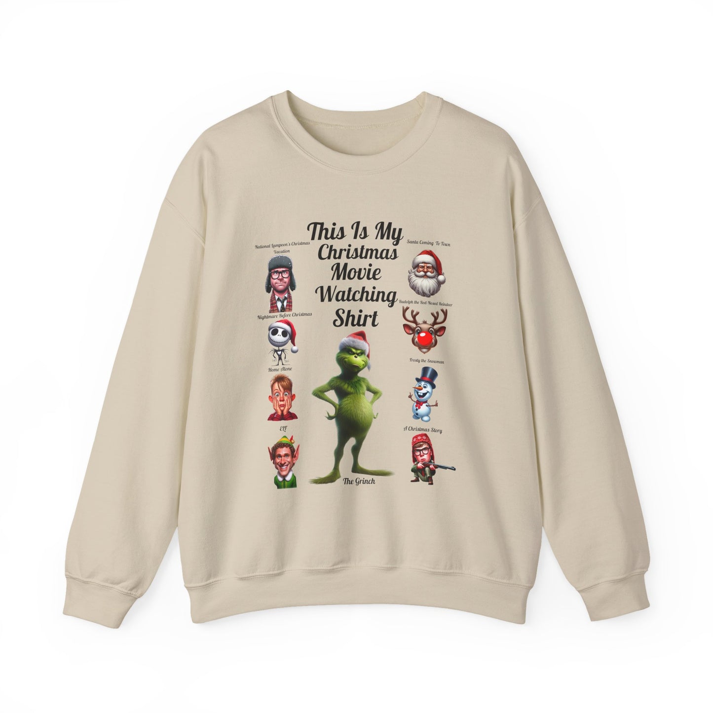 This Is My Christmas Movie Watching Shirt Unisex Heavy Blend™ Crewneck Sweatshirt