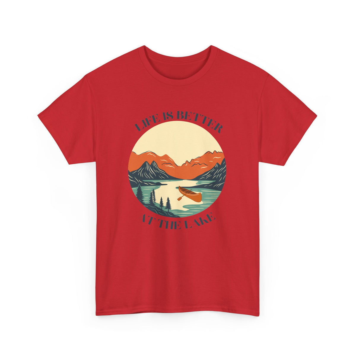 Life Is Better At The Lake Unisex Heavy Cotton Tee