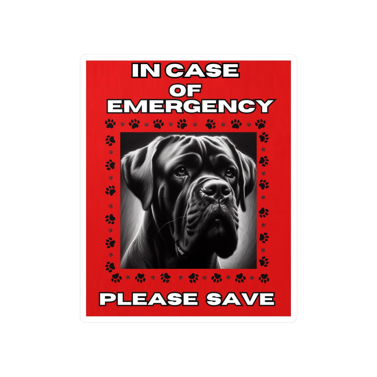 Pet Safety Rescue Vinyl Decal