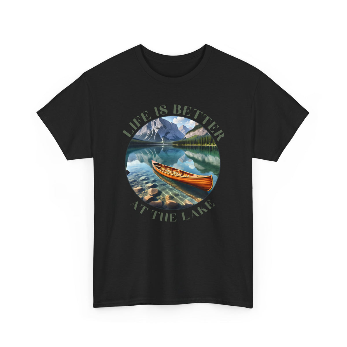 Life Is Better At The Lake Unisex Heavy Cotton Tee