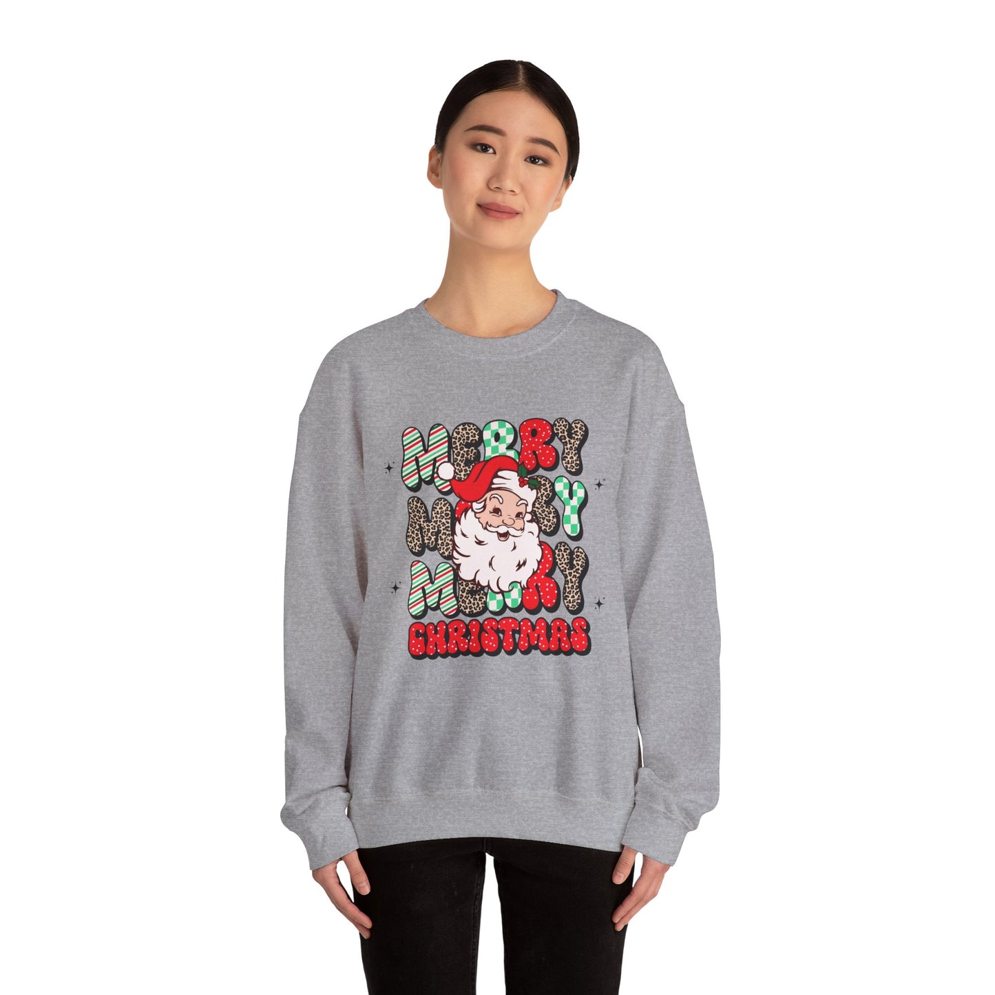 Merry Merry Christmas Unisex Heavy Blend™ Crewneck Sweatshirt