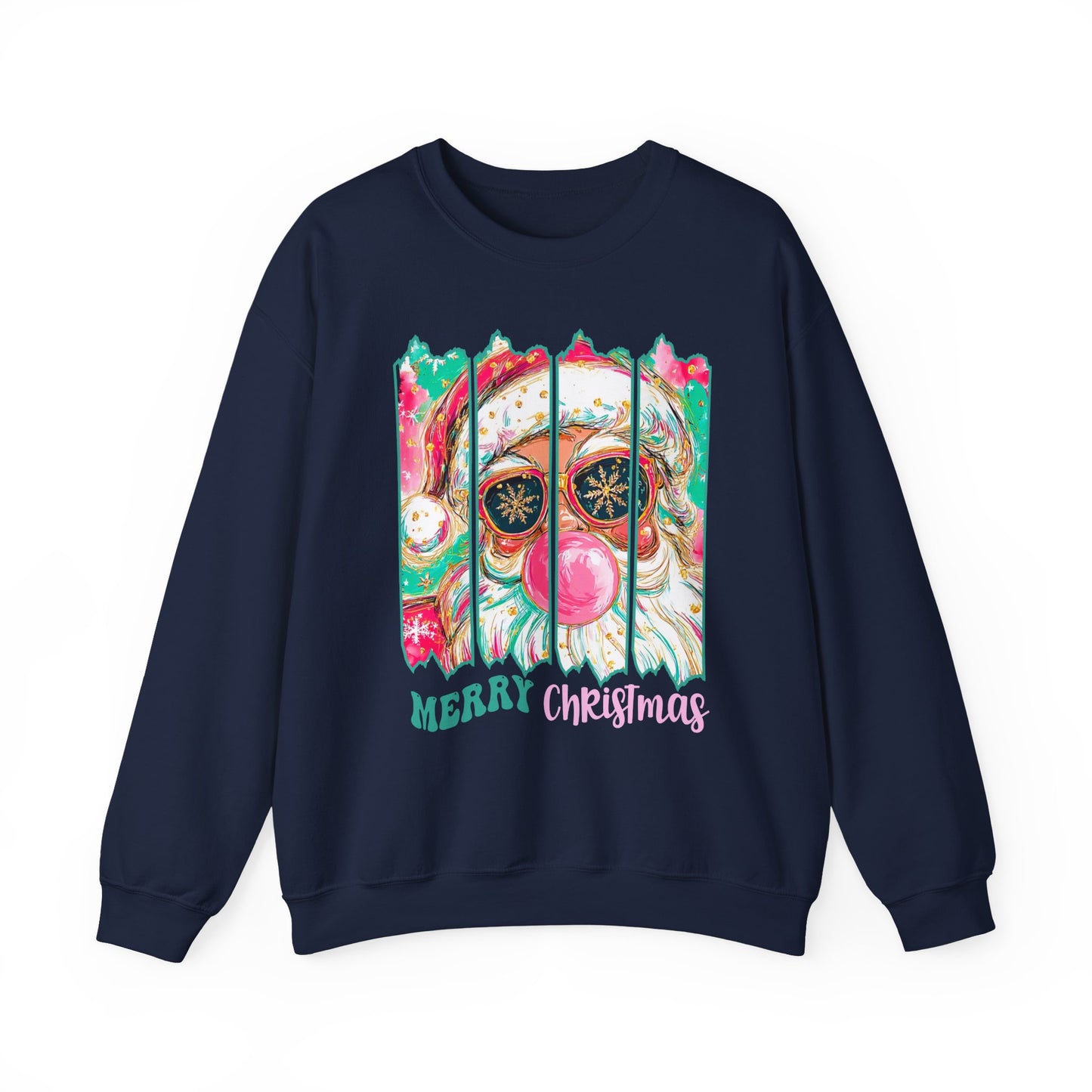Santa Merry Christmas Unisex Heavy Blend™ Crewneck Sweatshirt